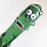 DeShan 4 Inch Tall Newest Handmade Art Collection Green Pickle(Color as Shown)