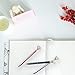 EVNEED 7PCS Diamond Pens Beautiful Metal Ballpoint Pen for Women,Coworkers,Hostess and Girlfriend