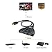 EAKAI HDMI Switch, 3D 1080P High Speed HDMI Switches Splitter with Pigtail Cable (Three Inputs One Output)