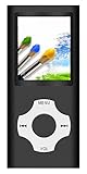 Tomameri JMG121 MP3 / MP4 Player With Rhombic Button, Portable Music And Video Player, Including A 16 GB Micro SD Card And Maximum Support 32GB, Black