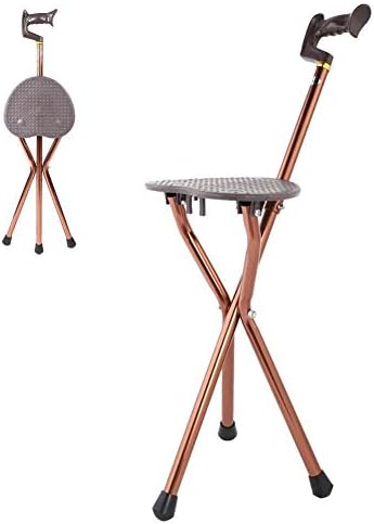 ステッキチェア Okuguy 3脚杖 折りたたみ 歩行補助杖 高齢者 老人 お年寄り Mfmusic