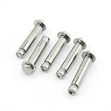 Yasorn 5-pack Stainless Steel External Hex Expansion Bolt M8x60mm