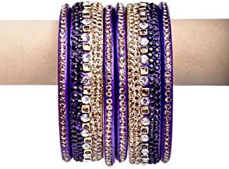 RS Nalla Blue Bangle Set for Womens and Girls.(Set of 3)