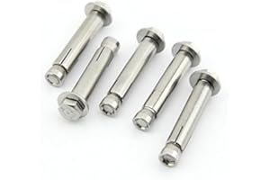 Yasorn 5-Pack Stainless Steel External Hex Expansion Bolt M8x60mm