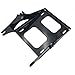 XKMT Black Detachable 2 Two Up Tour Pak Pack Mounting Luggage Rack Compatible with Harley Touring Road King Street Glide Road Glide 2014-2016
