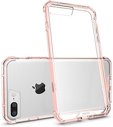 Huffii iPhone 7 Plus Case Clear Rose Gold Slim Scratch Resistant Shock Absorption Tpu Bumper Hard Back Cover Cases For iPhone 7 Plus (Rose Gold)