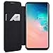 Galaxy S10 Flip Case Black - CASEZA Dublin PU Leather Case - Premium Vegan Leather Wallet Book Folio Cover for The Original Samsung Galaxy S 10 (6,1'') - Ultra Thin with Magnetic Closure