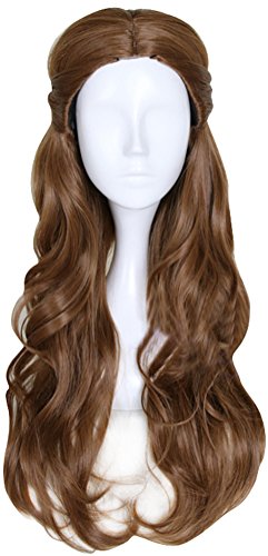 Belle Wig for Women, Adult Princess Cosplay Wigs Halloween Christmas Fancy Ball