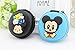 Finex - Set of 2 - TSUM TSUM & BABY MICKEY MOUSE Earphone Earpods In-ear Headphone USB cable Portable Hard Shell case