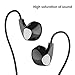UiiSii U1 Earphones Wired In-ear Earbuds Headphones with Microphone Stereo Corded Headset (Black)