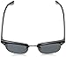zeroUV Half Frame Semi-Rimless Horn Rimmed Sunglasses (Polarized | Black-Silver/Smoke)