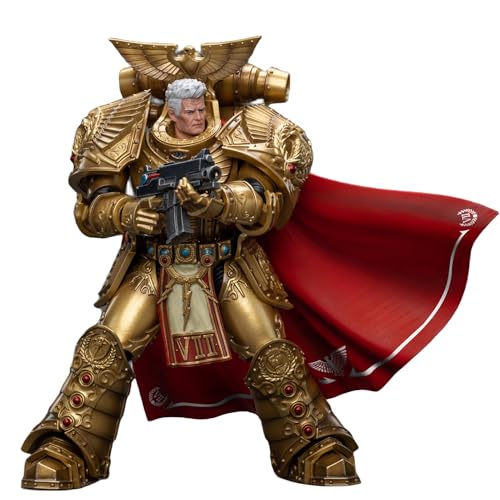 HiPlay JoyToy Warhammer 40K The Horus Heresy Collectible Figure: Imperial Fists Rogal Dorn, Primarch of The Vllth Legion 1:18 Scale Action Figures JT8865