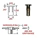 S25MG500 Steel PRE-BULBED Shank, Multi-Grip Rivet-NUT Gold ZINC Finish, 1/4-20 X ..280-.500 Grip Range (Pack of 25)