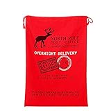 Professional Santa Bag Christmas Bag VANORIG Cute Christmas Gift Bag Santa Sack ,Pack of 1 (Red HK-05)