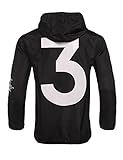 Baguet Men Waterproof Letter Print Jacket Hip-Pop Long Sleeve Anti-Sun Hoodie Streetwear(2 Colors, S-XL)