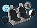 Zento Deals 2pc. Black Heated Car Seat Cushion with 1 Integrated Plug Adjustable Temperature Heating Pad Pain Reliever 12V- New Upgraded Version for 2019, Safer Nonflammable UL Wiring