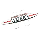 3D Auto Car Works Metal Hood Front Grilles Grill Badge Emblem Fit for Mini John Cooper Works