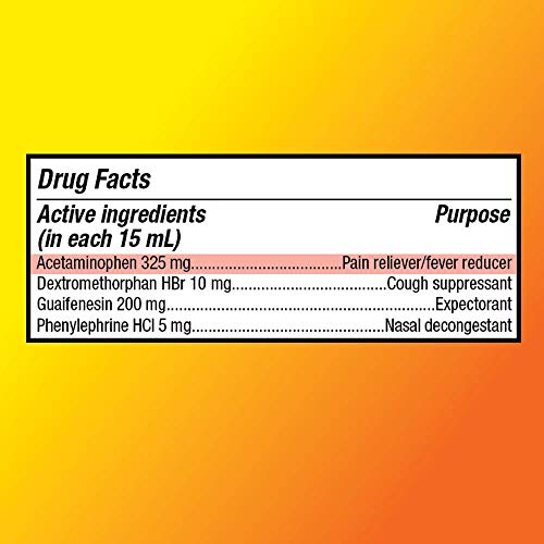 Basic Care Severe Daytime Cold & Flu, Maximum Strength Liquid Cold Medicine; Relieves Aches, Pain, Fever, Cough, Nasal Congestion, Sore Throat, Chest Congestion, 12 Fluid Ounces - Thumbnail 5