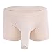 JKJK 6 Colors Pouch Panties Men's Lace Thong Bikini Briefs Hipster Girlie Underwear Sexy For Men (M, Nude)