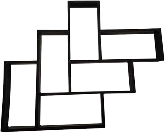 Amazon Co Jp Cabilock 長方形舗装金型再利用可能なパスメーカー金型コンクリートセメント金型diy飛び石ツール用ガーデンパティオ芝生歩道ヤード黒 ドラッグストア