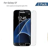 for Samsung Galaxy S7 Tempered Glass Screen Protector[2-Pack],mazdoma[Anti-Fingerprint][No Bubble][HD Ultra Clear][Easy to Install][Anti-Scratches] Glass Screen Protector for Galaxy S7
