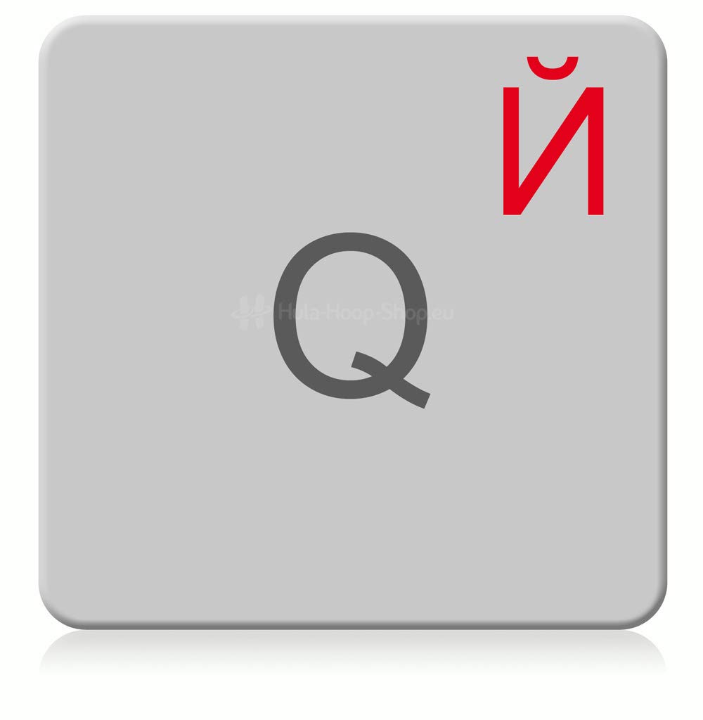 German Deutsch Large Lettering Non-Transparent BLACK Keyboard Stickers With WHITE Letters - Suitable for ANY Keyboard