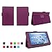 Case for Kindle Fire 7 (5th, 7th and 9th Generation) Inch Tablet - Folio Case with Stand for Kindle Fire 7 Inch Tablet (5th and 7th Generation) - Purple