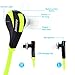 Arteck Wireless Bluetooth Sport Headphones Portable Headset Mini Light Earbuds Sports Earphones with Rechargeable 5 Hours Playing for iPhone 7, 7Plus, 6, 5, iPod, Android Smart Phones and Others Green