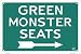 Boston Red Sox Fenway Park Green Monster Seats Retro Vintage Sports Tin Sign