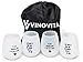 Silicone Wine Glasses (Set of 4) with Bag by Vinovita | Unbreakable Rubber Drinking Cups | Elegant and Funny Gift | Durable and BPA Free | Great for Outdoor Parties, Pool, Beach, BBQ, Camping | Dog
