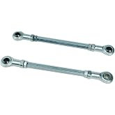 2pcs M8 160mm Inner Outer Steering Tie Rod End Lower Upper Ball Joint Adjustable Sway Bar Assembly for Electric ATV Quad Go Kart
