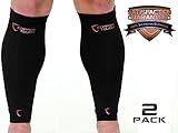 Copper Tough Calf Compression Sleeves - High Performance Copper Infused Leg Compression Sleeves for Enhanced Circulation, Recovery, Support for Men and Women - Athletic or Everyday Use - Medium