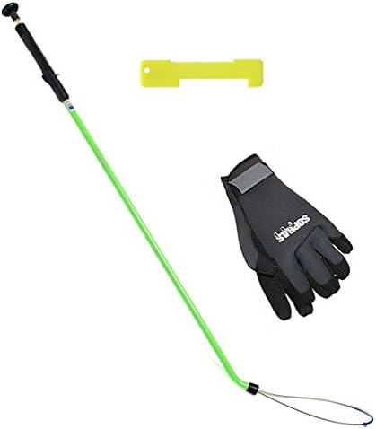 Lobster Kit with Snare, X-Large DXDIVERS Cut Resistant Gloves and Plastic Gauge, Scuba Diving, Hunting, Spear Fishing