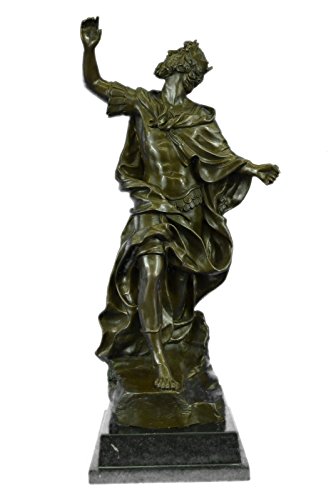 ...Handmade...European Bronze Sculpture Signed Original Dino Decarlo Man Of Ancient Royalty Nr (XN-0950) Bronze Sculpture Statues Figurine Nude Office & Home DÃ©cor Collectibles Sale Deal Gifts