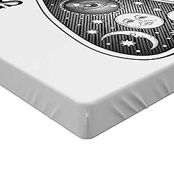 Ambesonne Astrology Fitted Sheet, Antique