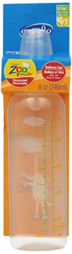 Evenflo Zoo Friends Bottle Pegable with Standard Nipple, 8 Ounce