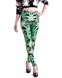 HDE Women's Graphic Print Leggings Footless Stretch Tights