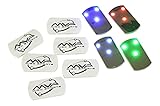 MVP Disc Golf Flat LED Tri-lite Disc Golf Lights (Pack of 10) (Variety Pack)