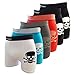 Crazy Cool Men's Nylon Stretchable Seamless Boxer Briefs Underwear 6-Pack, Bones and Skull
