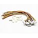 Allytech 10Pcs 4S 14.8V JST-XH 5pin RC Lipo Battery Balance Extension Charger Plug