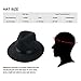 IWIWB 1920s Mens Accessory Set Hard Felt Wide Brim Panama Hat Gangster Theme Party