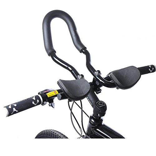 Dartphew Bike Accessories,Outdoor Durable Fashion Bike Bicycle MTB Aluminum Triathlon Aero Rest Bar Relaxation Handlebar U Type For Outdoor Hiking Camping Hunting Fishing Cycling