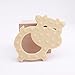 Baby Silicone Teether Infant Teething Toys Pendant BPA Free Can Chew Cow Textures Sensory Point Teething Accessories -Brown