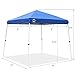 CROWN SHADES 8x8 Pop Up Canopy Tent, Slant Leg Outdoor Canopy with Carry Bag, Beach Tent, Sports Shelter(Blue)
