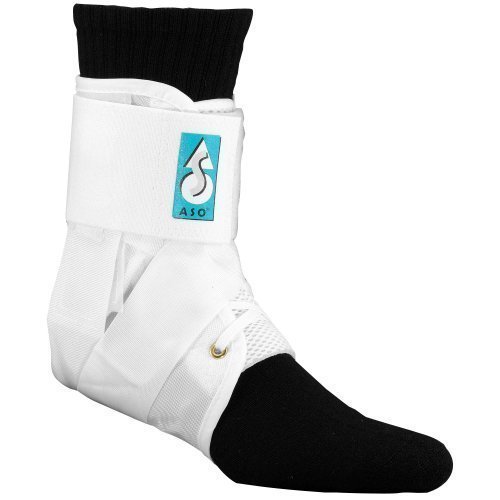 MedSpec ASO w/ Plastic Stays Ankle Brace Stabilizer White Small