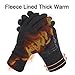 Winter Touchscreen Gloves for Men & Women 3 Fingers Dual-layer Touch Screen Warm Lined Anti-Slip Knit Texting Glove, Black, Medium