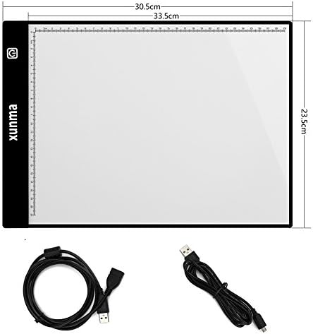 XUNMA Led Light Box Tracer for Artists Drawing Sketching Animation from (6 brightness options,A4 Size)