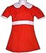 Bday Parties Little Orphan Annie Dress Costume Child, Medium 4-6 NIP, Red