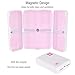 MYNER Magnetic Foldable Pill Box Case, 7 Compartments Portable Pill Organizer with 7 Lids for Storing 1-Week Dose Pill, Dustproof, Dampproof for Home and Travel (Pink)