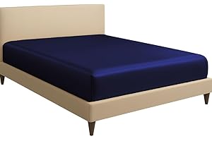 Thread Decor Silk Fitted Sheet Twin XL – Silky Soft Luxury Bed Sheet for Hair & Skin, Deep Pocket 15-Inch, Smooth Single Bott